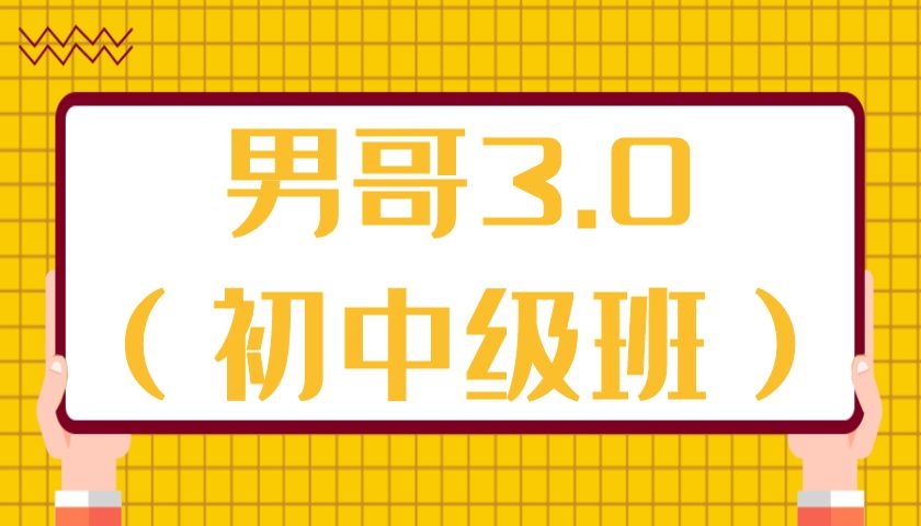 男哥3.0（初中级班微信群内部课）